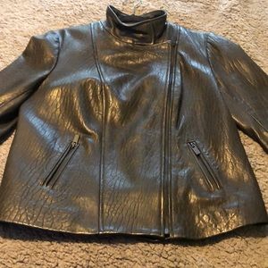 Halogen Black Leather Jacket
